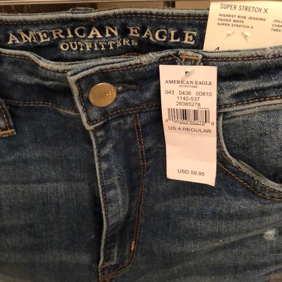 American eagle super stretch jeans size 4 regular - Picture 2 of 4